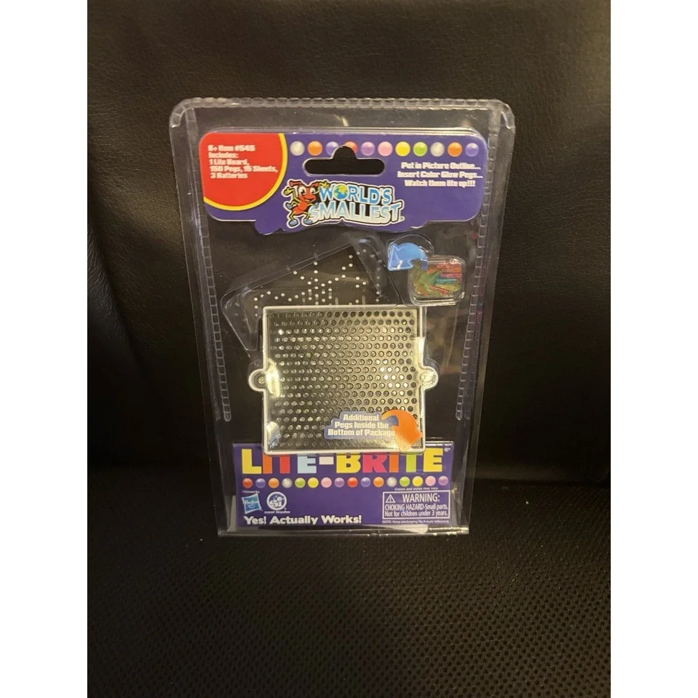 World's Smallest Lite-Brite Game Travel Sized NEW‎ Sealed